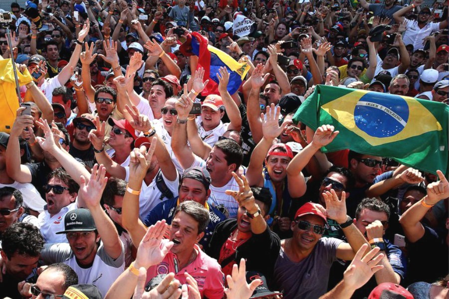 Brazilian Grand Prix crowd