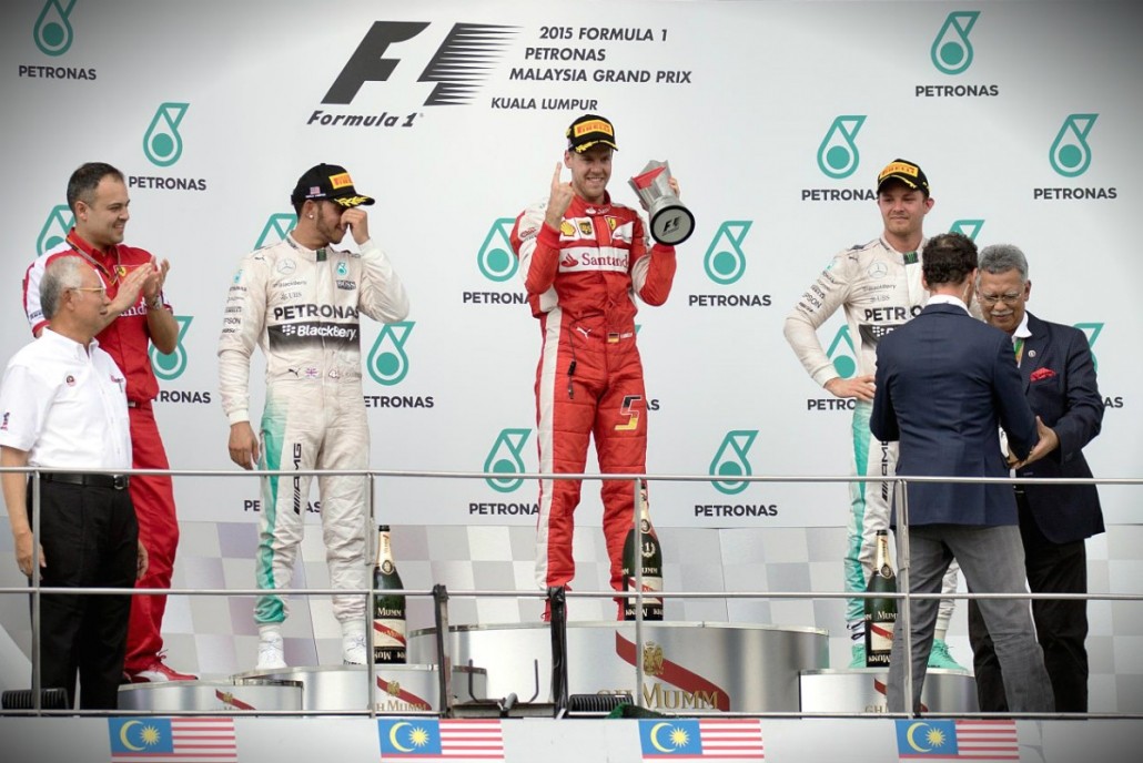 Malaysian Grand Prix Podium 2015