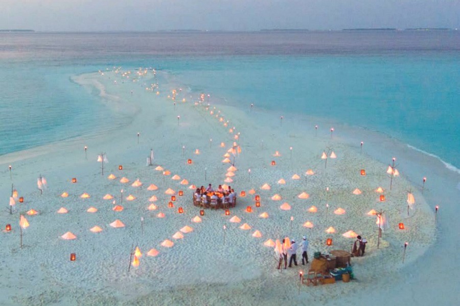 Maldives - Sandbank Dining